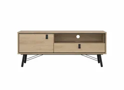 Tv-meubel Ry 151cm - decor - bruin & zwart- Tv-Meubels|Tv-Meubels