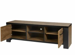 Tv-meubel Samuel 160cm - decor - denver eik & zwart- Tv-Meubels|Tv-Meubels