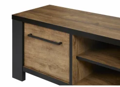 Tv-meubel Samuel 160cm - decor - denver eik & zwart- Tv-Meubels|Tv-Meubels