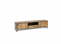 Tv-meubel Woodcraft 190cm - mango massief - bruin- Tv-Meubels|Tv-Meubels