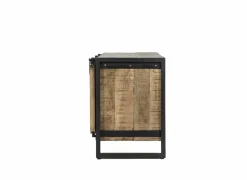 Tv-Meubels|Tv-Meubels|Tv-meubel Woodstock 160cm - mango massief & metaal - naturel & zwart