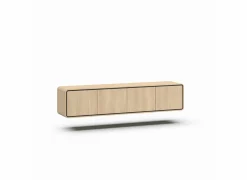 Tv-Meubels|Tv-Meubels|Tv-wandmeubel 215cm - melamine - brushed sand oak nature