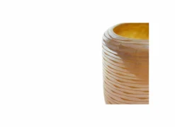 Vaas Bowie H14cm - glas - perzik bruin- Vazen & Bloempotten|Vazen & Bloempotten