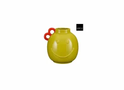 Mica Vazen & Bloempotten|Vazen & Bloempotten|Vaas Duke Smiley H26cm - dolomiet - oker