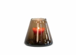 Vazen & Bloempotten|Vazen & Bloempotten|Vaas H33cm - glas - mocha