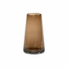 Vazen & Bloempotten|Vazen & Bloempotten|Vaas H35cm - glas - mocha