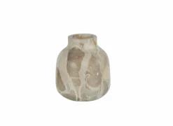 Vazen & Bloempotten|Vazen & Bloempotten|Vaas H10cm - marmer - beige