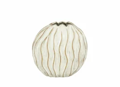 Vaas Jovi Ø27x15,5cm - stoneware - wit- Vazen & Bloempotten|Vazen & Bloempotten