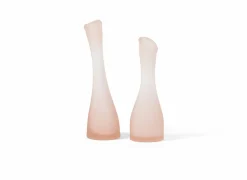 Vazen & Bloempotten|Vazen & Bloempotten|Vaas Soliflower Organisch Mat Big Ø7,5x24cm - glas - zalm