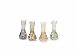 Vaas Ø9x17cm - glas - smoke- Vazen & Bloempotten|Vazen & Bloempotten