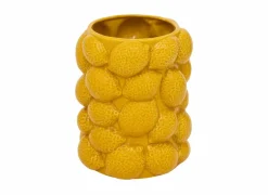 Vazen & Bloempotten|Vazen & Bloempotten|Vaas Yucatan Ø14x18cm - keramiek - geel