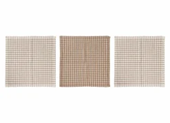 Cosy & Trendy Vaatdoeken|Vaatdoek Stoff 17x17cm - katoen - zand set van 3