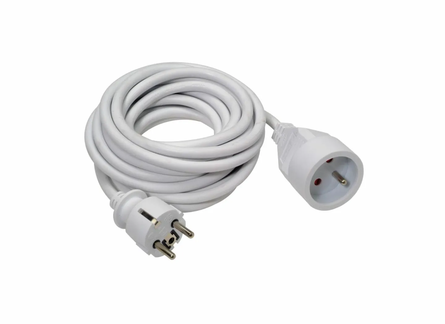 Verlengkabel 10m wit- Verlengkabels
