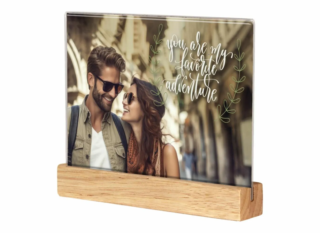 Fotokaders|Fotokaders|Vernazza staande fotohouder 10x15cm - hout & plastiek - naturel