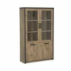 Vitrinekasten|Vitrinekasten|Vitrinekast Esther 110cm - decor - industrial oak