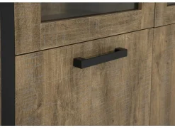 Vitrinekasten|Vitrinekasten|Vitrinekast Esther 110cm - decor - industrial oak