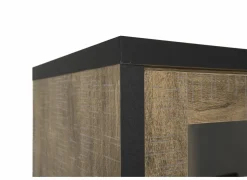 Vitrinekasten|Vitrinekasten|Vitrinekast Esther 110cm - decor - industrial oak