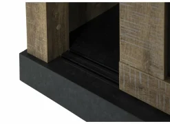 Vitrinekasten|Vitrinekasten|Vitrinekast Etienne 221cm - decor - zwart