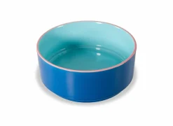 Voerbakken|Voerbak Ø20cm - stoneware - lichtblauw & donkerblauw