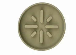 Voerbakken|Voerbak Sili Trage voederbak 700ml - silicoon - kaki