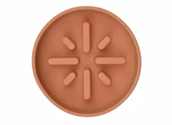 Voerbakken|Voerbak Sili Trage voederbak 1400ml - silicoon - terracotta