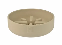 Voerbak Sili Trage voederbak 700ml - silicoon - zand- Voerbakken