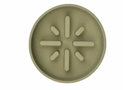 Voerbakken|Voerbak Sili Trage voederbak 1400ml - silicoon - kaki