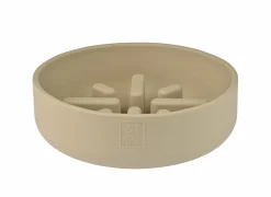 Voerbak Sili Trage voederbak 1400ml - silicoon - zand- Voerbakken