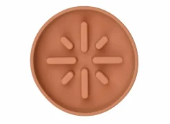 Voerbak Sili Trage voederbak 700ml - silicoon - terracotta- Voerbakken