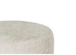 Voetenbank Arctic Ø51cm stof beige- Poefs & Voetenbankjes