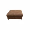 Voetenbank Jet 110x107x45cm - stof - cognac- Poefs & Voetenbankjes