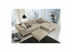 Poefs & Voetenbankjes|Voetenbank San Francisco 103x86cm stof beige