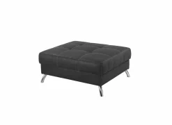 Voetenbank San Francisco 103x86cm stof grijs- Poefs & Voetenbankjes