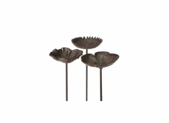 Tuindecoratie|Vogelbad Blume H75cm - gietijzer - bruin