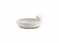 Tuindecoratie|Vogelbad Vogelbad wit groen blauw