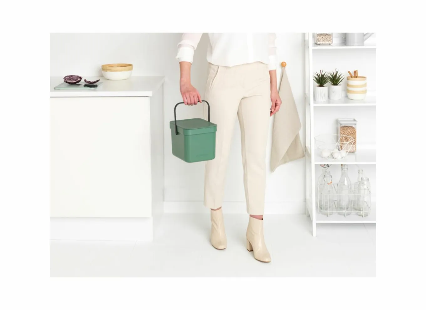 Brabantia Vuilnisbakken|Vuilnisbakken|Vuilbak Sort & Go 6L fire green