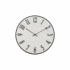 Klokken & Wekkers|Wandklok Edgar  Ø35cm - kunststof/glas - wit