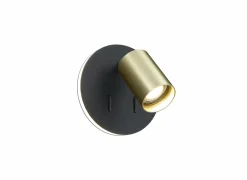 Wandlamp|Wandlamp geborsteld goud 5,5W GU10