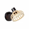Brilliant Wandlamp|Wandlamp Norah zwart naturel 40W E27