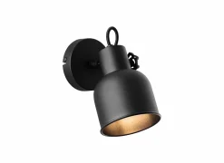 Brilliant Wandlamp Rolet zwart 18W E14- Wandlamp