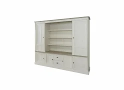 Wandmeubels|Wandmeubels|Wandmeubel 259cm - decor - lariks & bruine eik