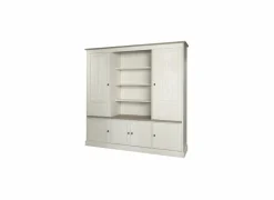 Wandmeubel 215cm - decor - lariks & bruine eik- Wandmeubels|Wandmeubels