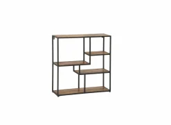 Wandrekken|Wandrekken|Wandrek Amador 80x20x80cm - mango massief - zwart & bruin