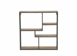 Wandrekken|Wandrekken|Wandrek Amador 80x20x80cm - mango massief - zwart & bruin