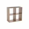 Wandrek Mix N' Modul 4 vakken 67,6x32x67,6cm - decor - naturel- Wandrekken|Wandrekken