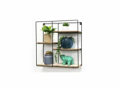 Wandrekken|Wandrekken|Wandrek Teide 40x10x40cm - metaal & decor - naturel