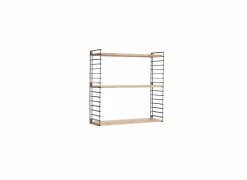 Wandrekken|Wandrekken|Wandrek Tomado 70x21x68cm - staal - naturel & zwart