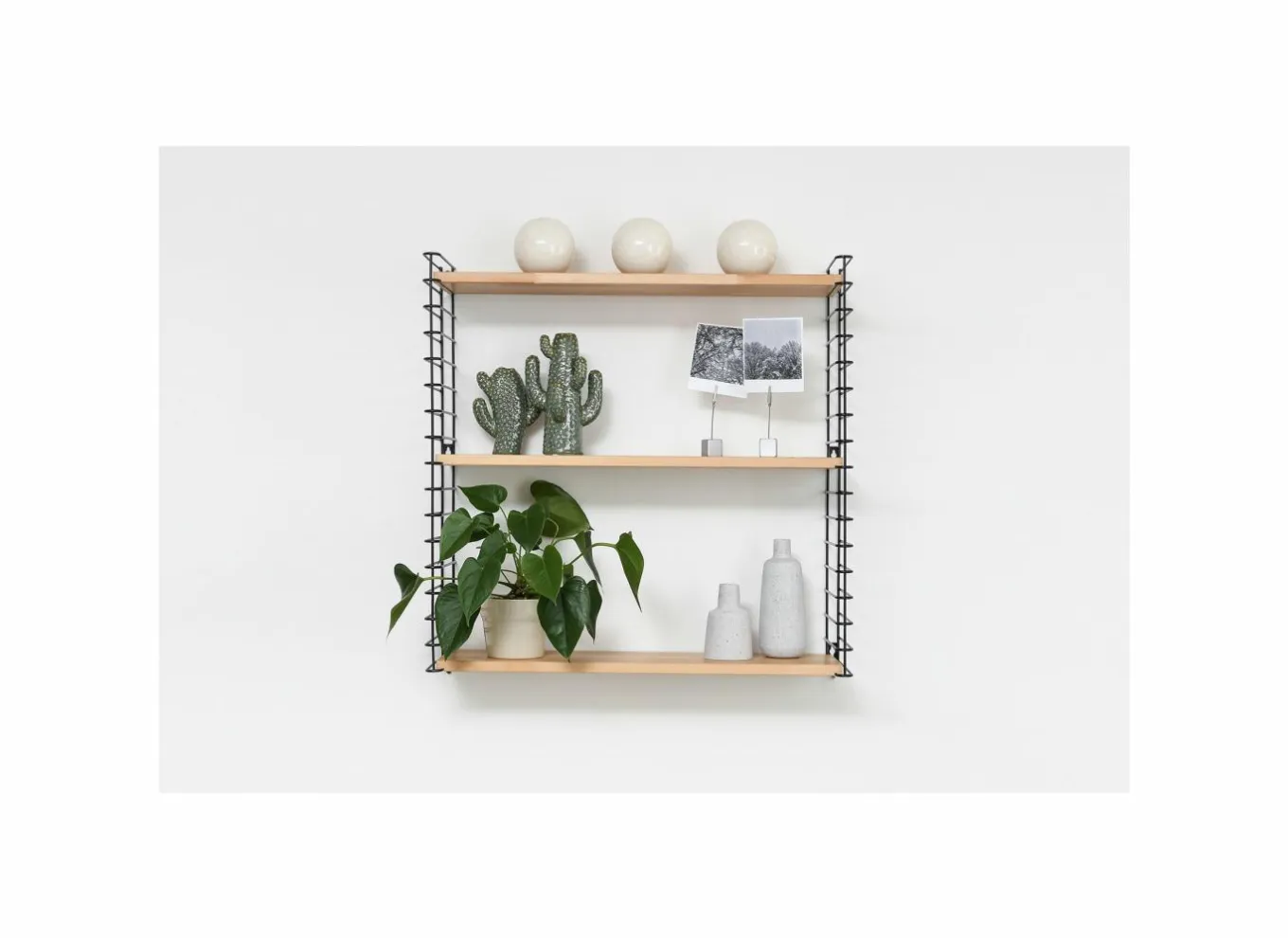 Wandrekken|Wandrekken|Wandrek Tomado 70x21x68cm - staal - naturel & zwart