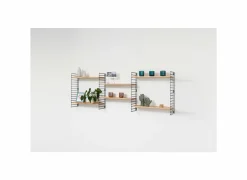 Wandrekken|Wandrekken|Wandrek Tomado 70x21x68cm - staal - naturel & zwart