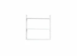 Wandrek Tomado 70x21x68cm - staal - wit- Wandrekken|Wandrekken